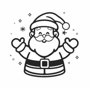 santa claus coloring page