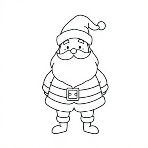 santa coloring page