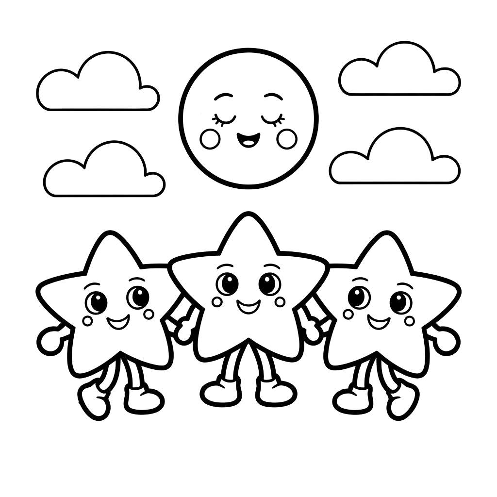 Lachende sterren in de nacht PDF