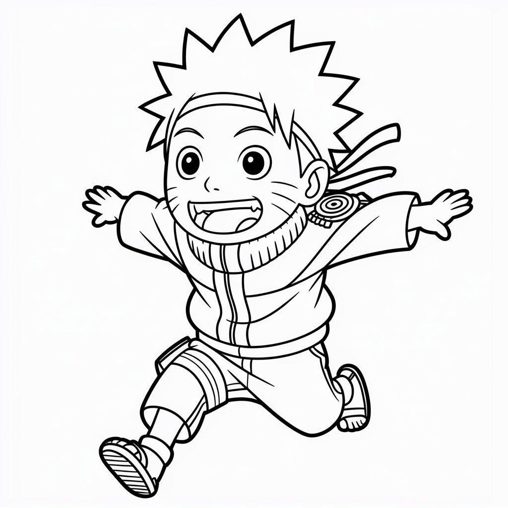 Naruto als kind kleurplaat PDF