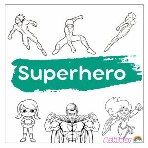 Desenho de super heróis para colorir