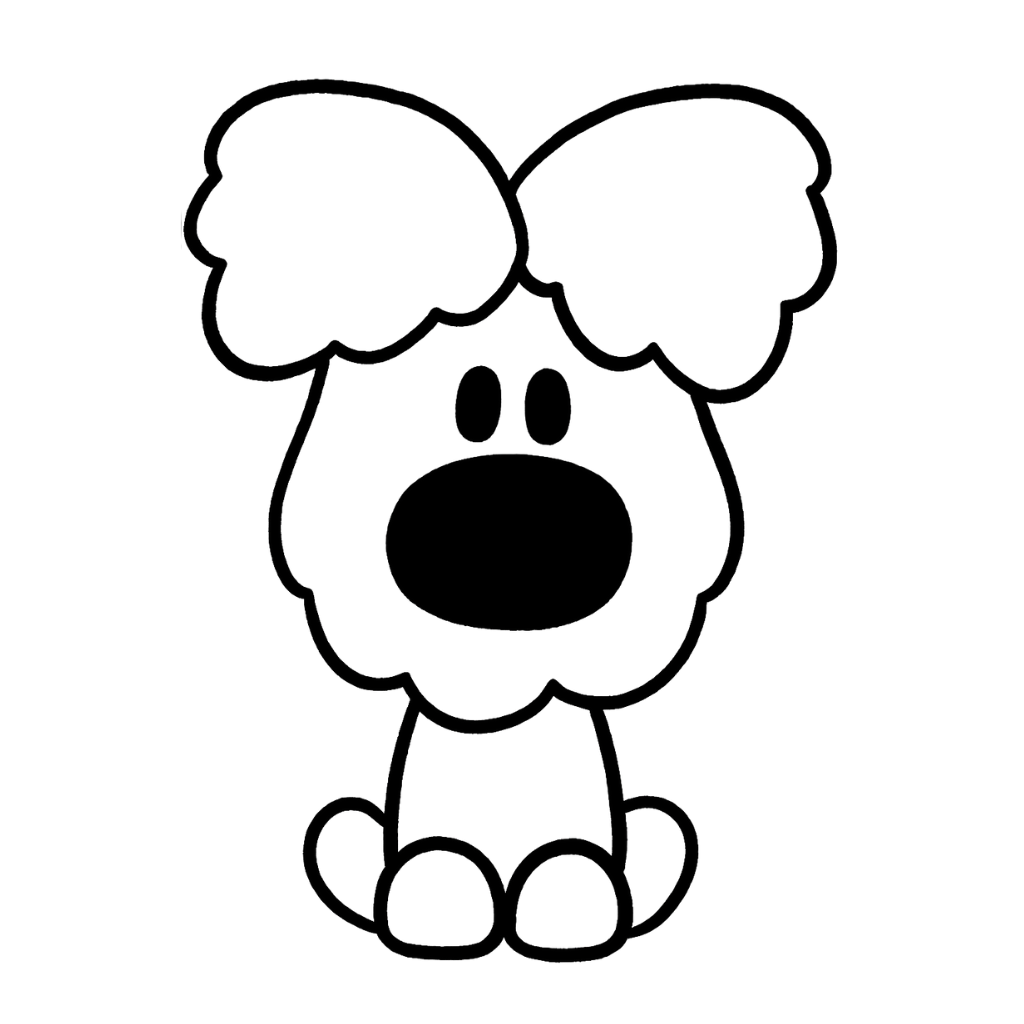 Woezel kleurplaat downloaden en printen