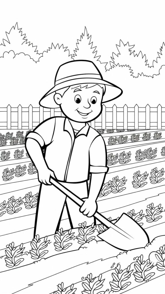 preschool farm animal coloring pages