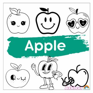 Apfel Ausmalbild