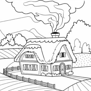 coloriage la ferme