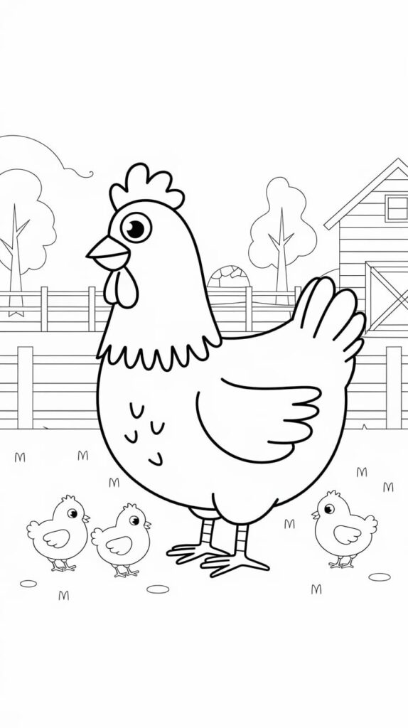 farm animal coloring pages for preschoolers