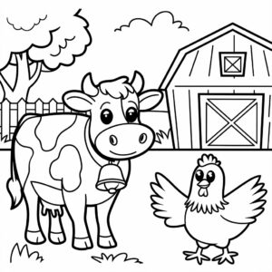 farm animal coloring pages'