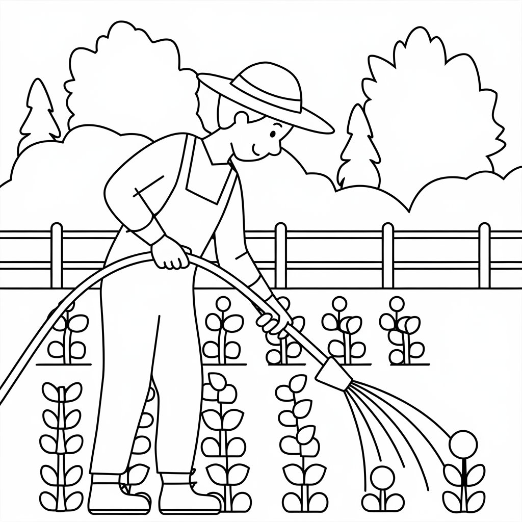 boerderij kleurplaat india