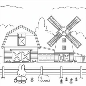 farm coloring book pages