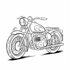 coloriage imprimer moto