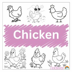 Ausmalbild Huhn