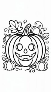 kuerbis halloween ausmalbild