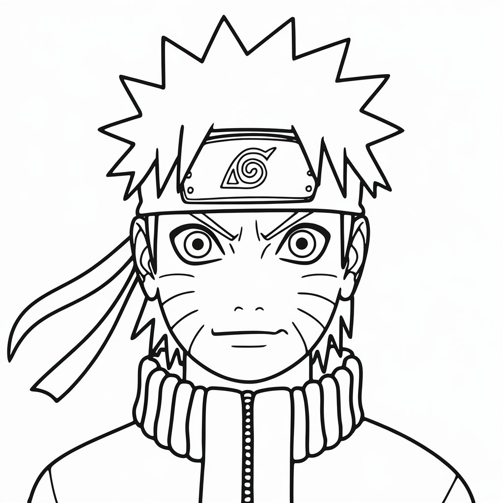 naruto kleurplaat