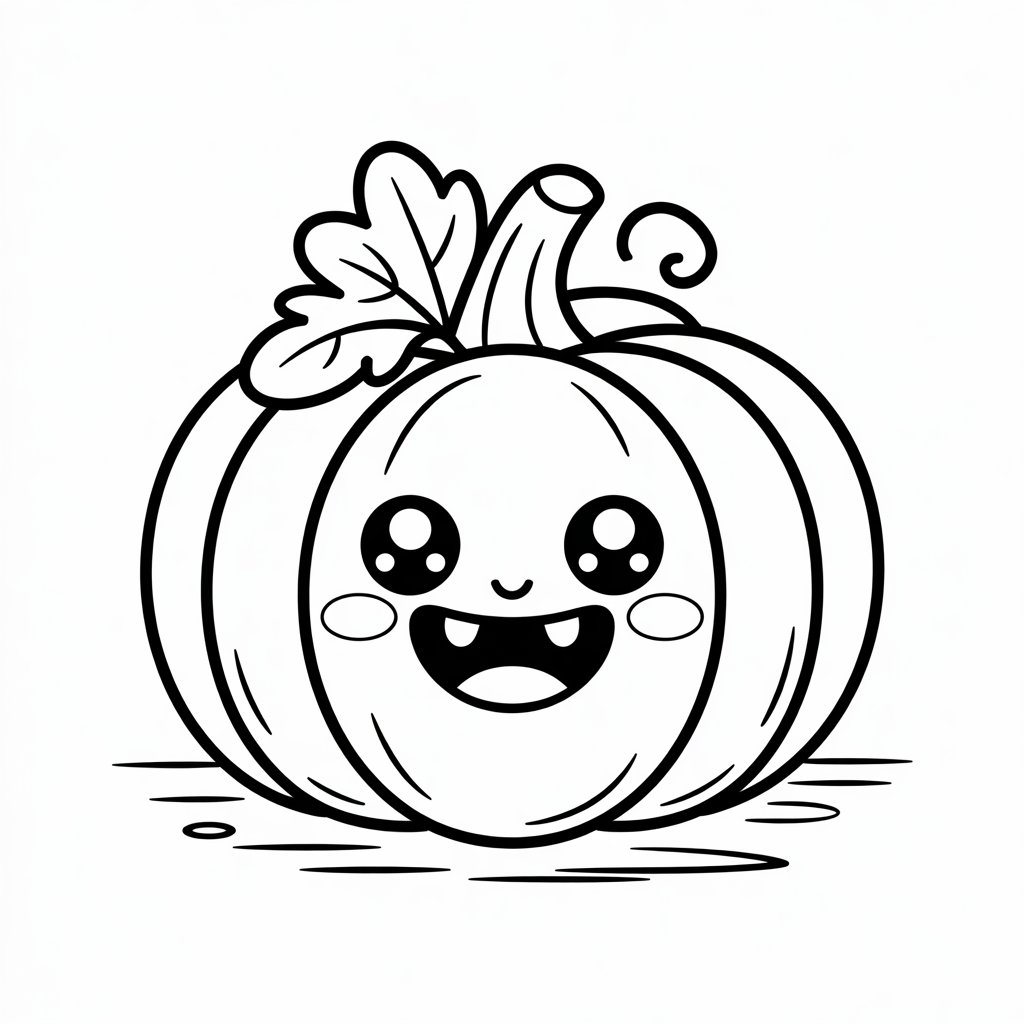 gratis kleurplaat pompoen