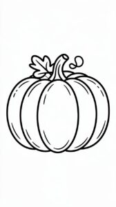 ausmalbild kuerbis herbst