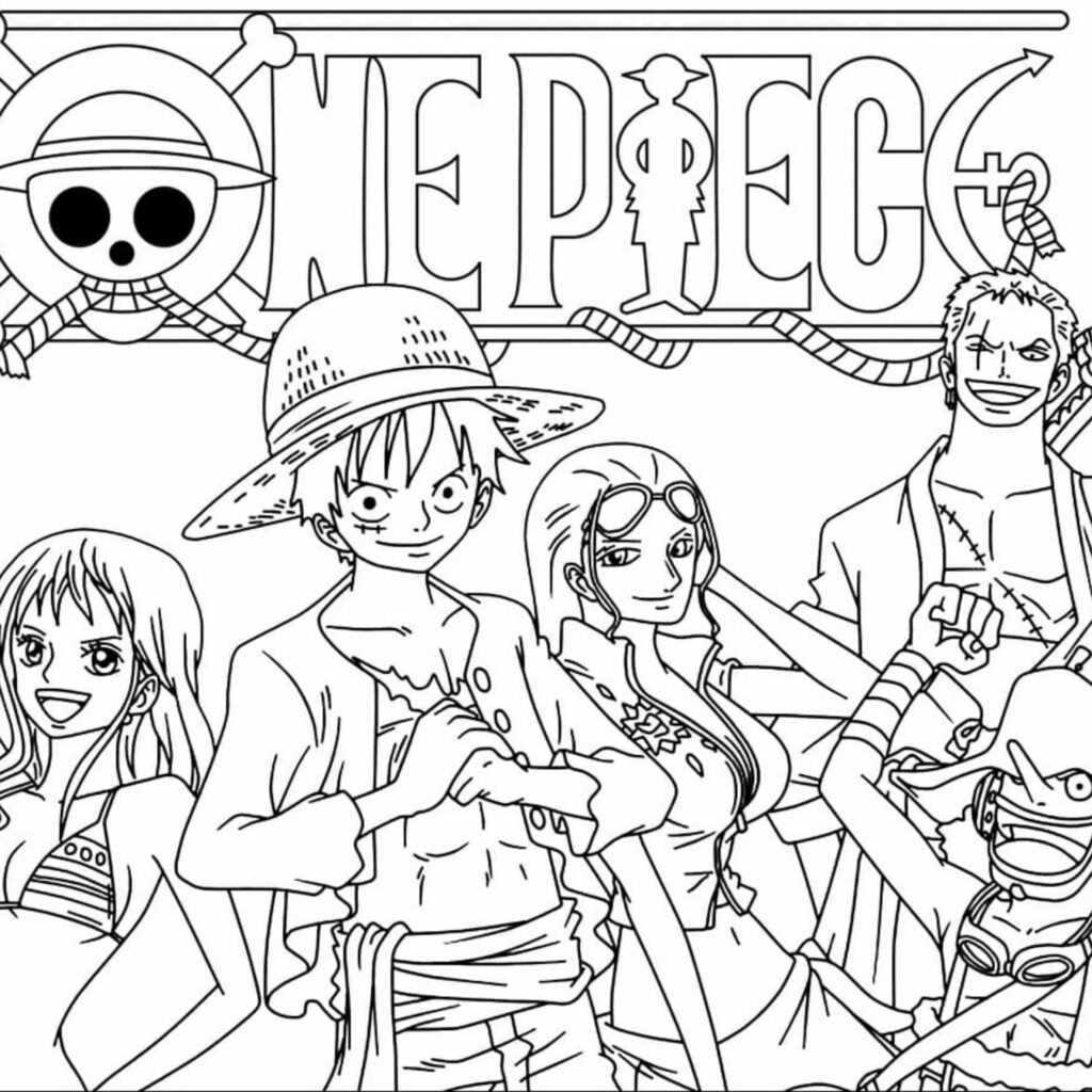 Coloriage One Piece 19 Pages Imprimer Gratuitement Au Format PDF