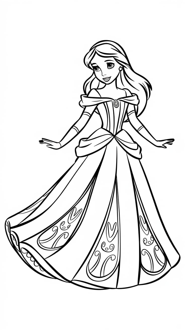prinses tekening disney​
