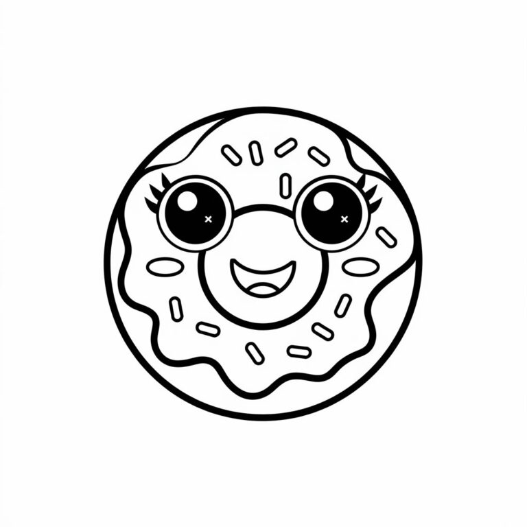 Kawaii Essen Ausmalbilder - 19 kostenlose Malvorlagen zum Ausdrucken, PDF