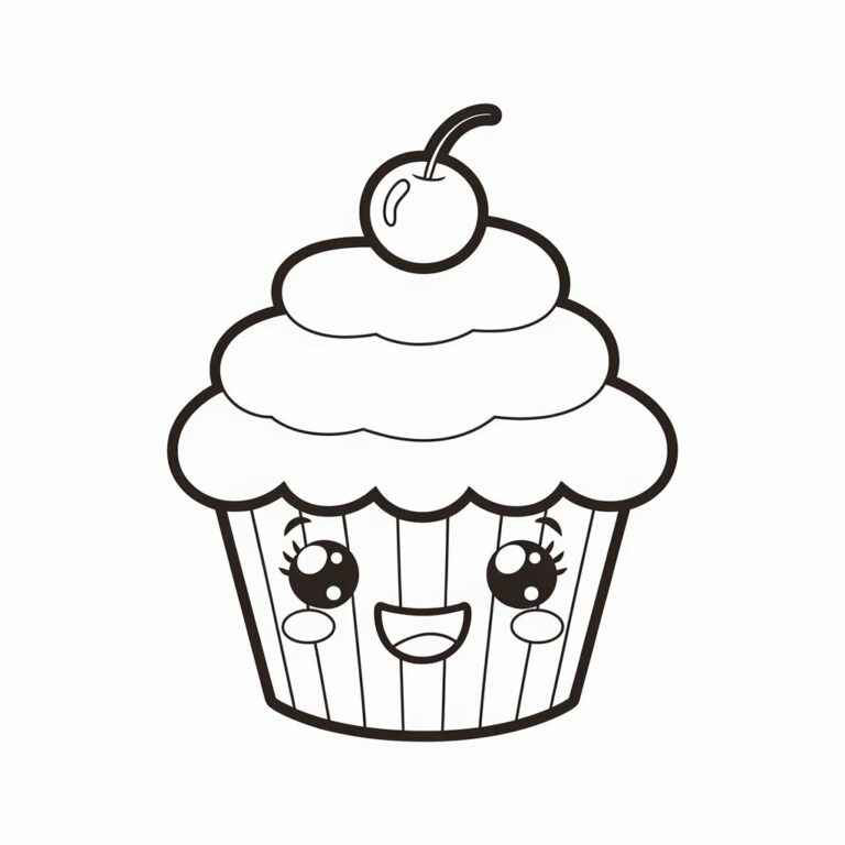 Kawaii Essen Ausmalbilder - 19 kostenlose Malvorlagen zum Ausdrucken, PDF