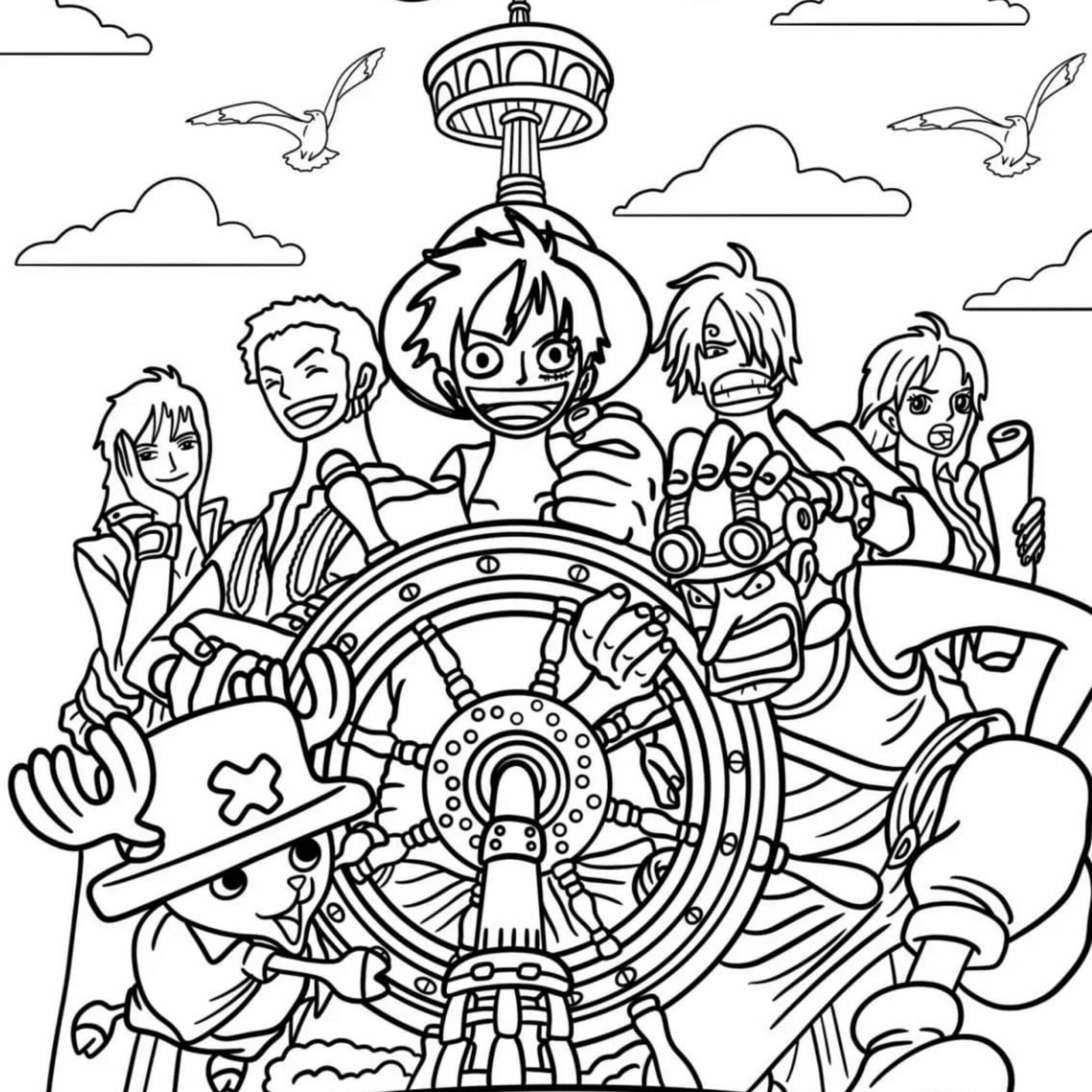 One Piece Ausmalbilder Tauche Ein In Die Welt Der Strohhute Entfessele Deine Kreativitat