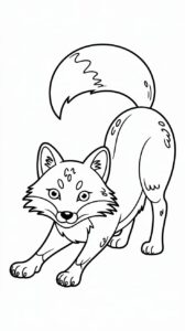 tekening van een vos