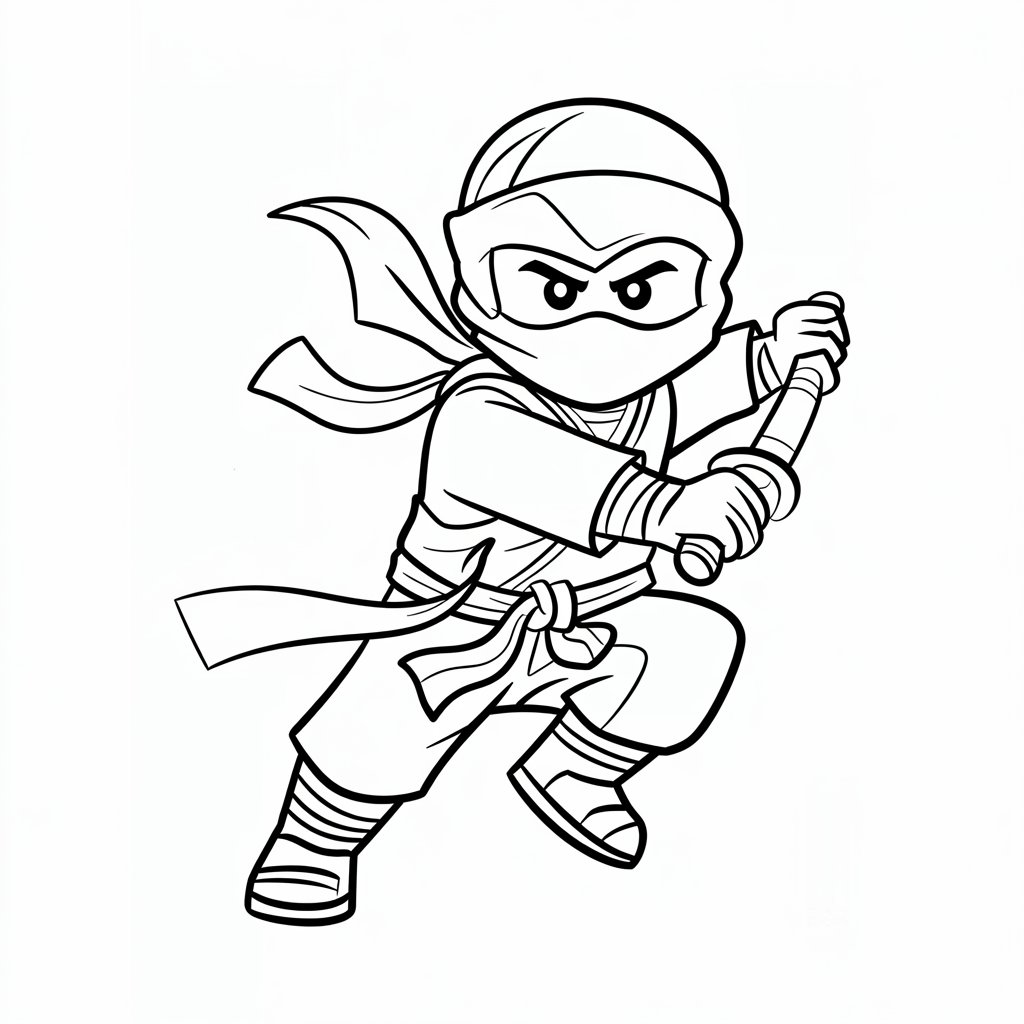 kleurplaat ninjago lego