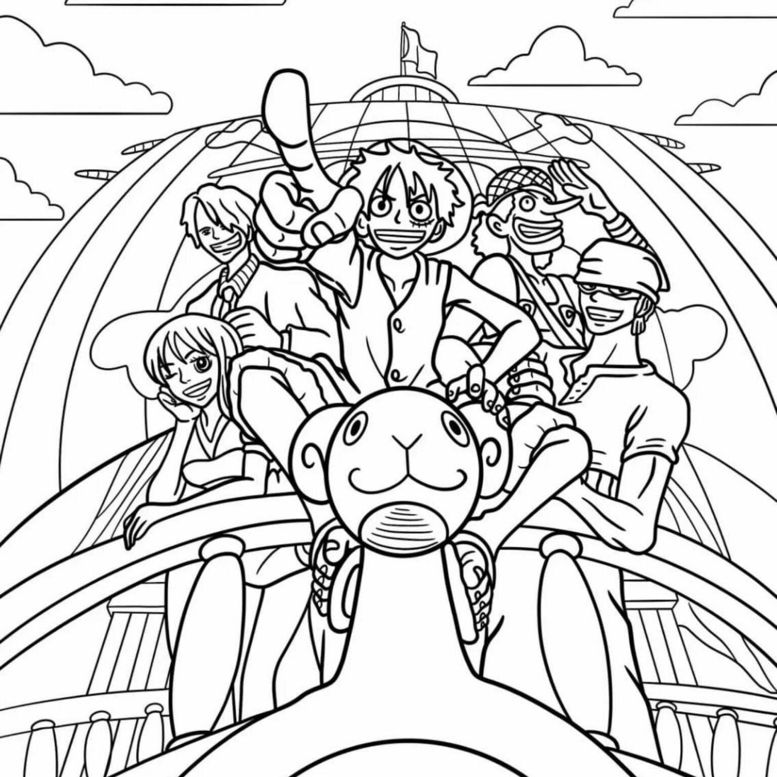One Piece Ausmalbilder Tauche Ein In Die Welt Der Strohhute Entfessele Deine Kreativitat
