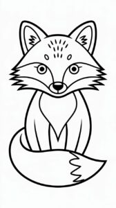 vos tekening