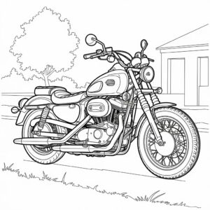 coloriage moto crosse