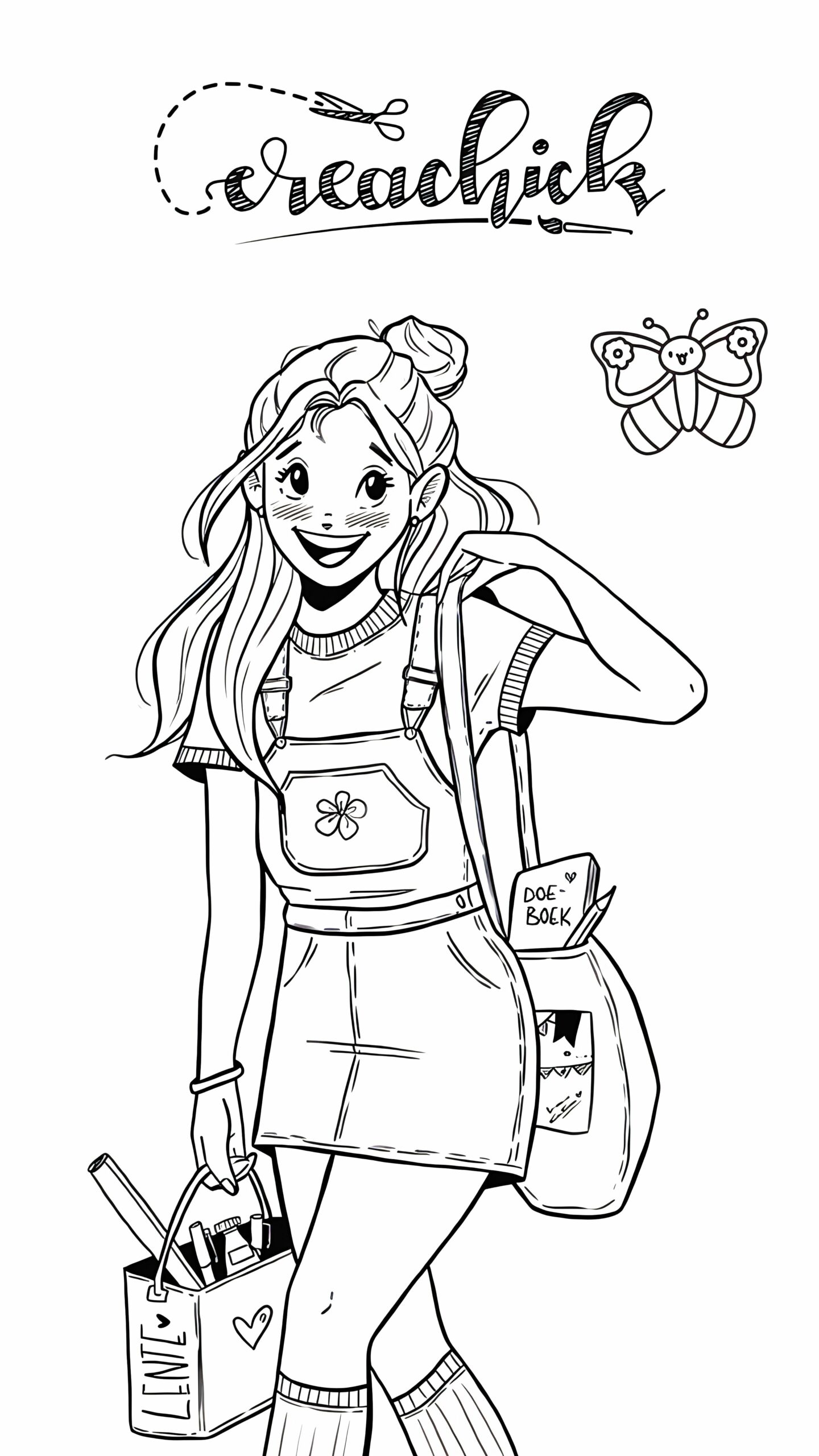 creachick kleurplaat uit kleurboek