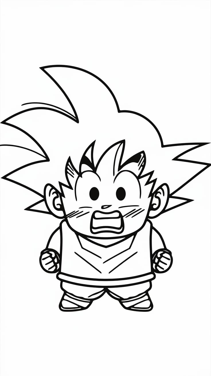 dragon ball z kleurplaten gohan
