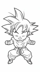 dragon ball z kleurplaten goku ssgss