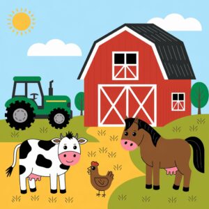 Farm Coloring Pages