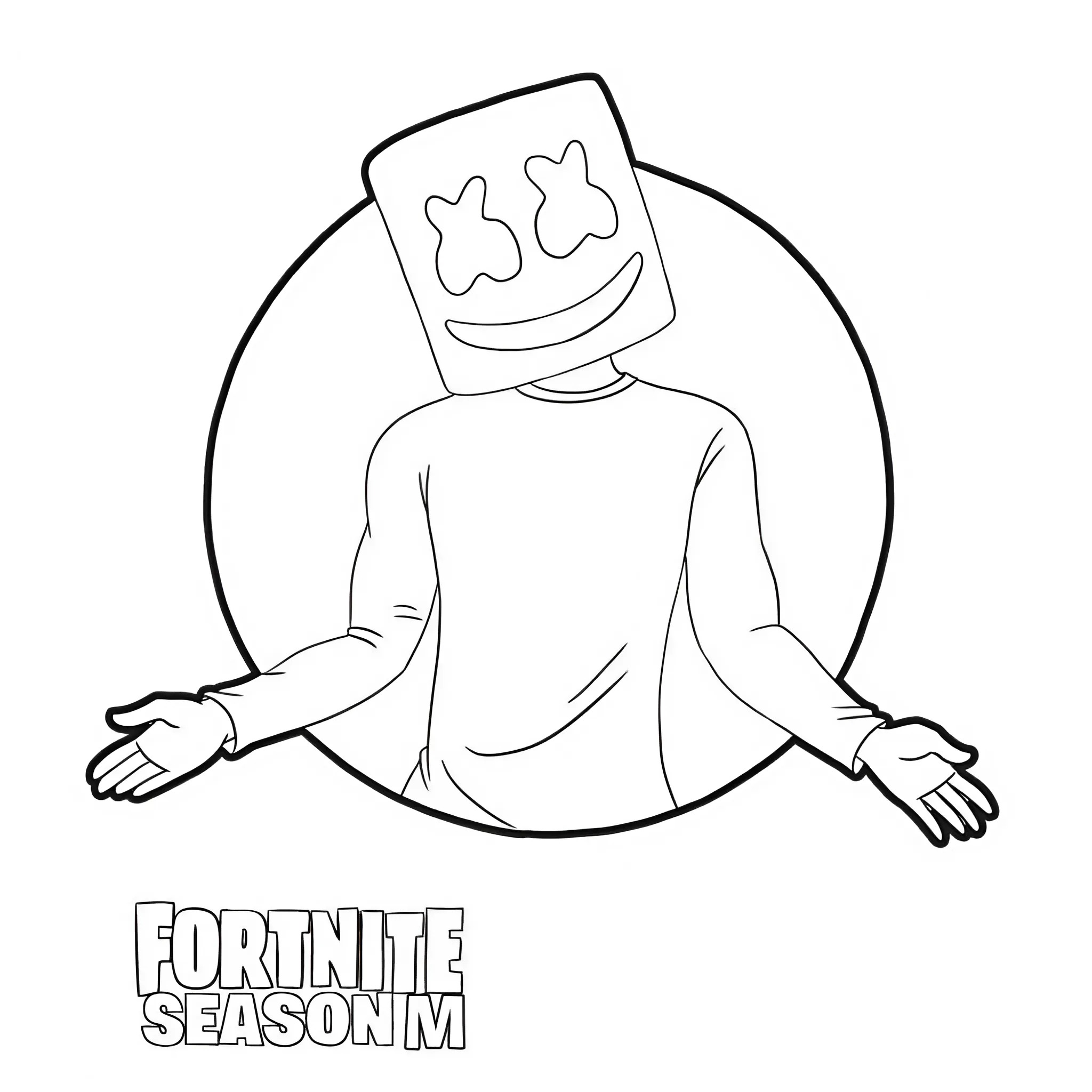 fortnite kleurplaat marshmallow