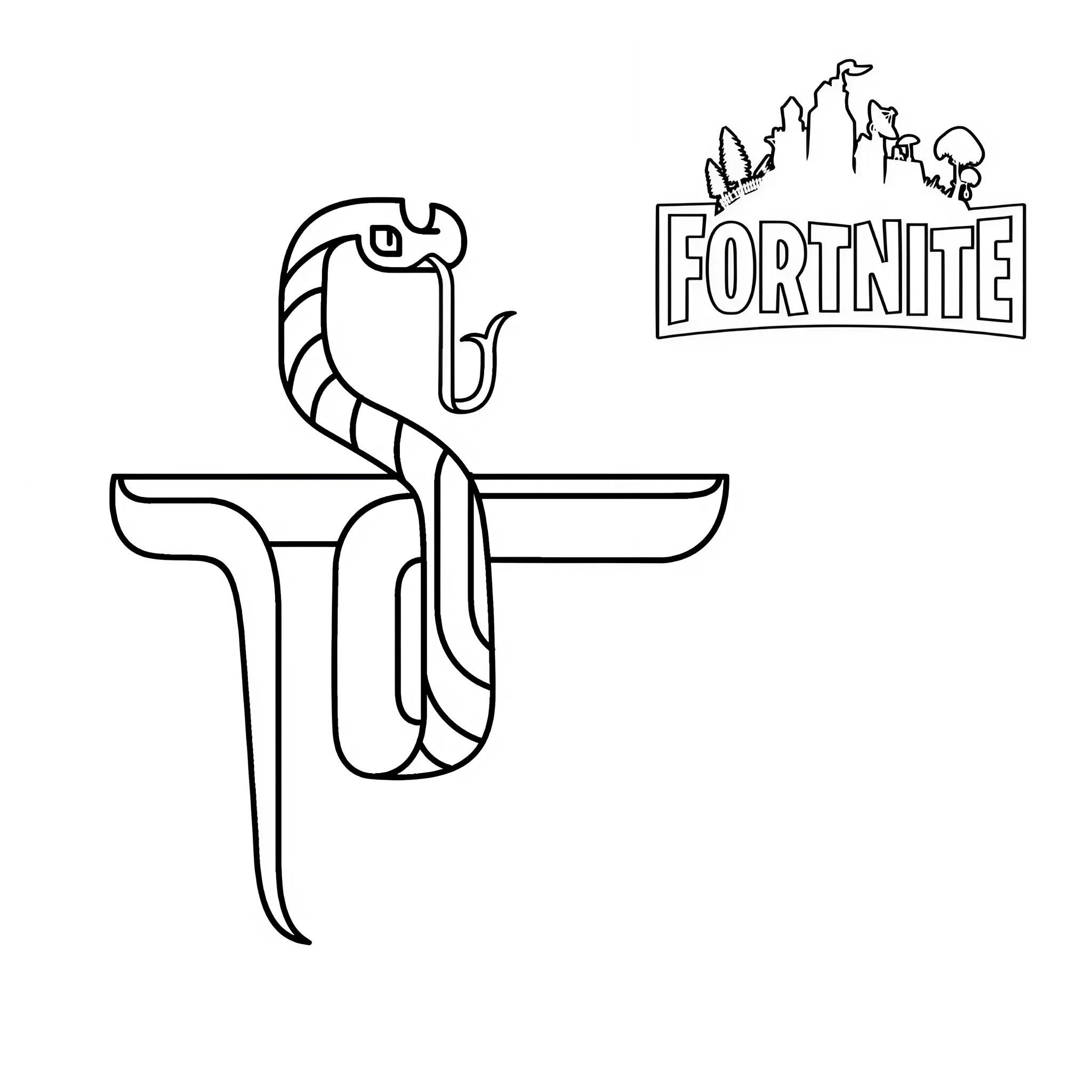 fortnite kleurplaat wapens
