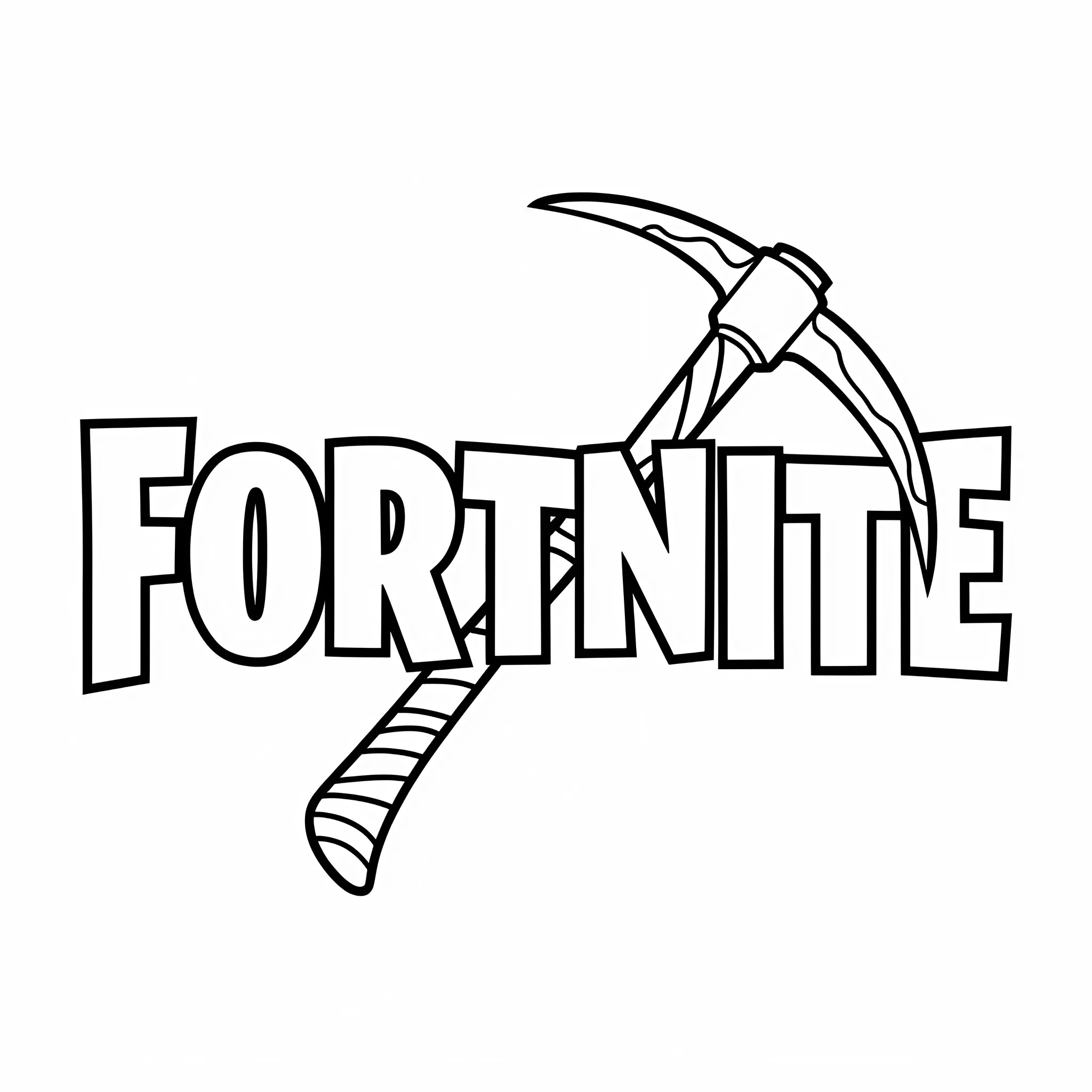 fortnite logo kleurplaten