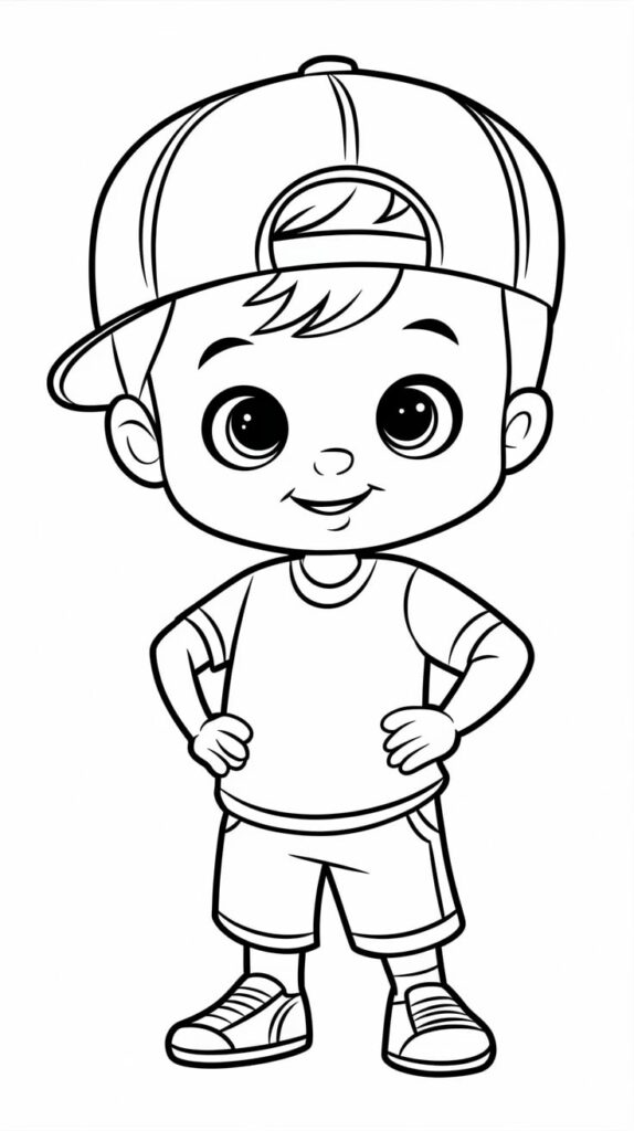 coloring page for boys