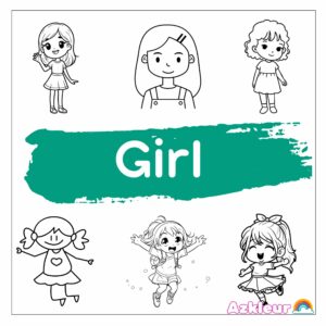 Coloriage fille