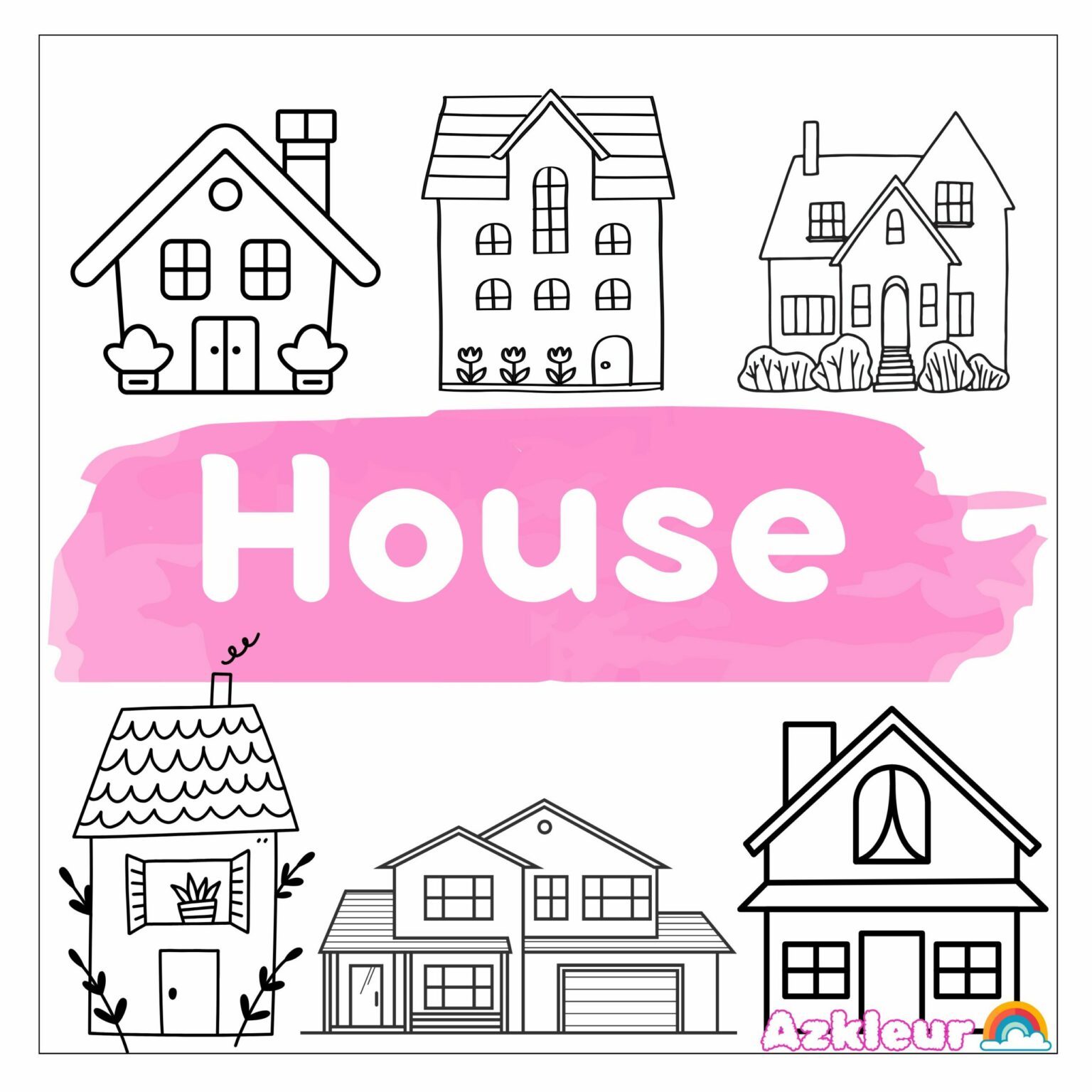 36 Free Printable House Coloring Pages - Download PDF for Kids
