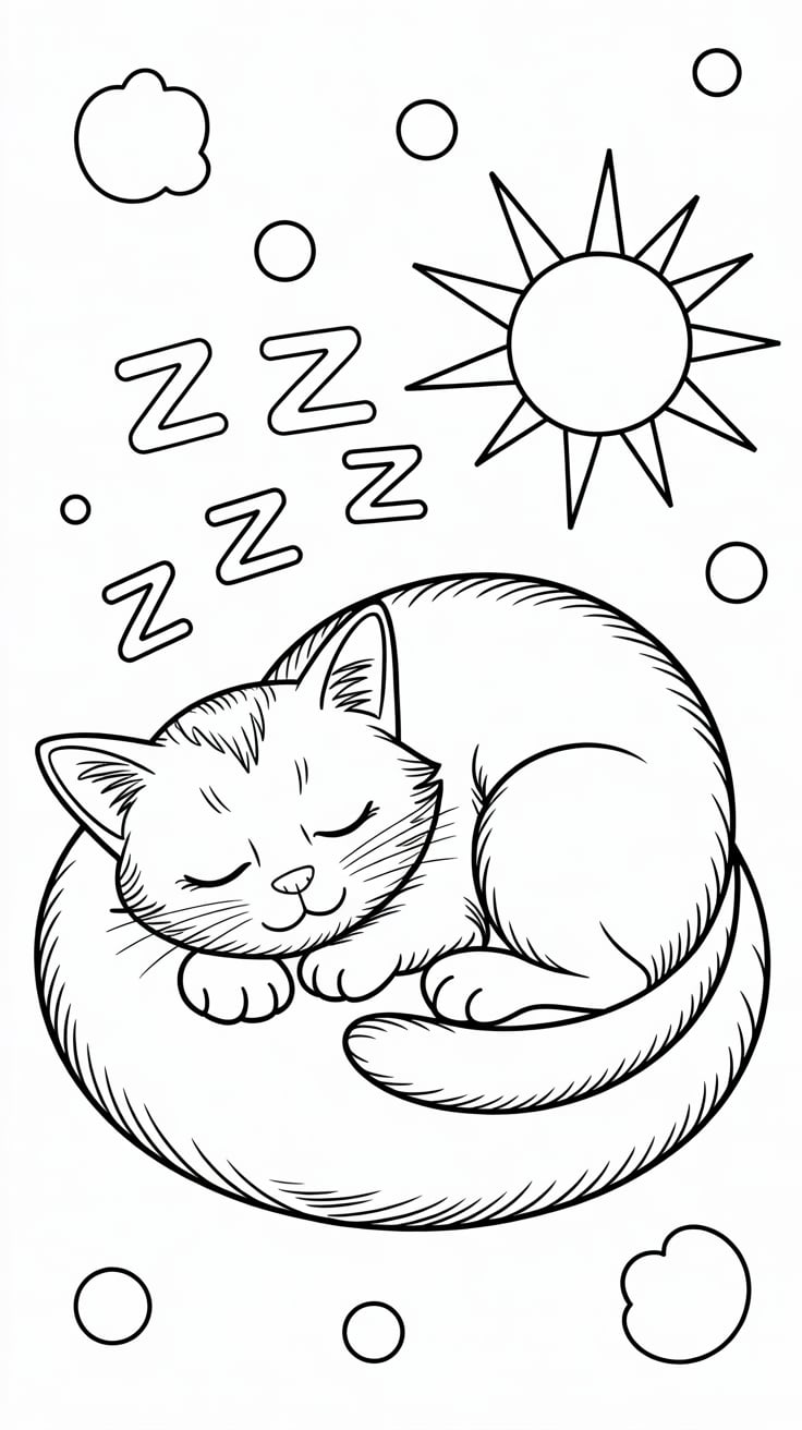 katzen ausmalbild
