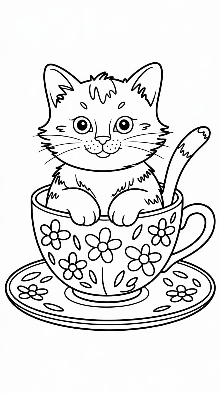 ausmalbilder zum ausdrucken katzen