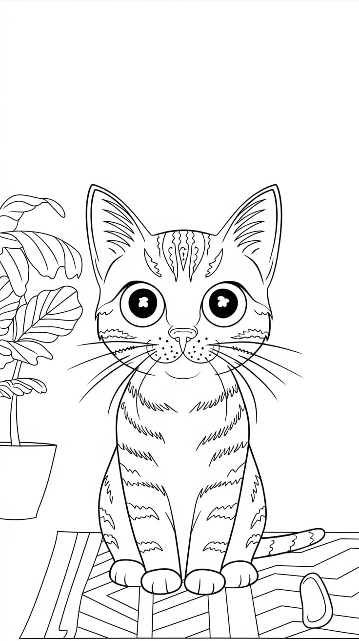 ausmalbilder kostenlos katze
