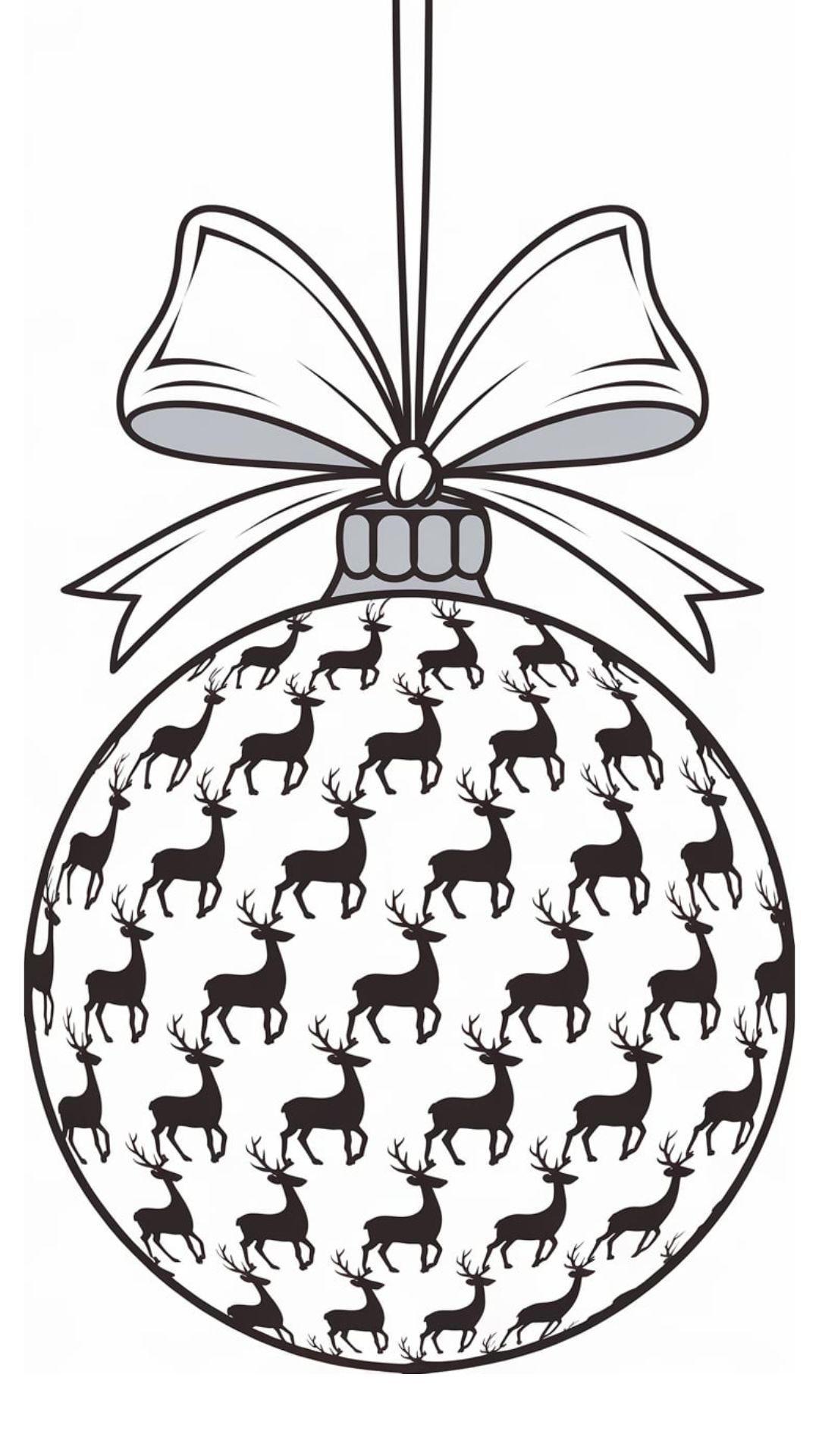 kerstbal kleurplaat volwassenen