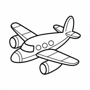 printable coloring pages airplane