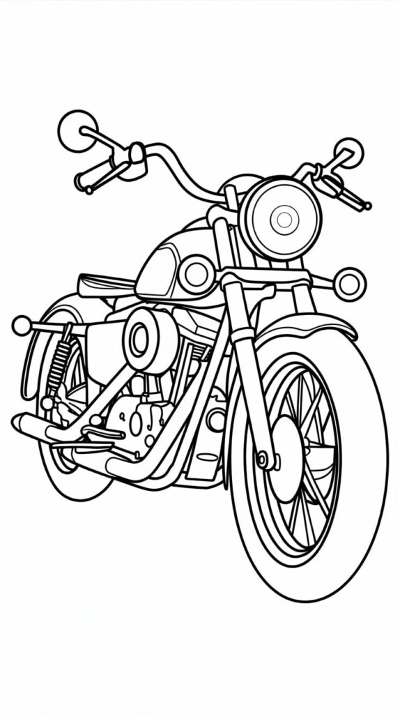 moto cross coloriage