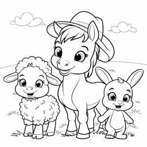 farm coloring page