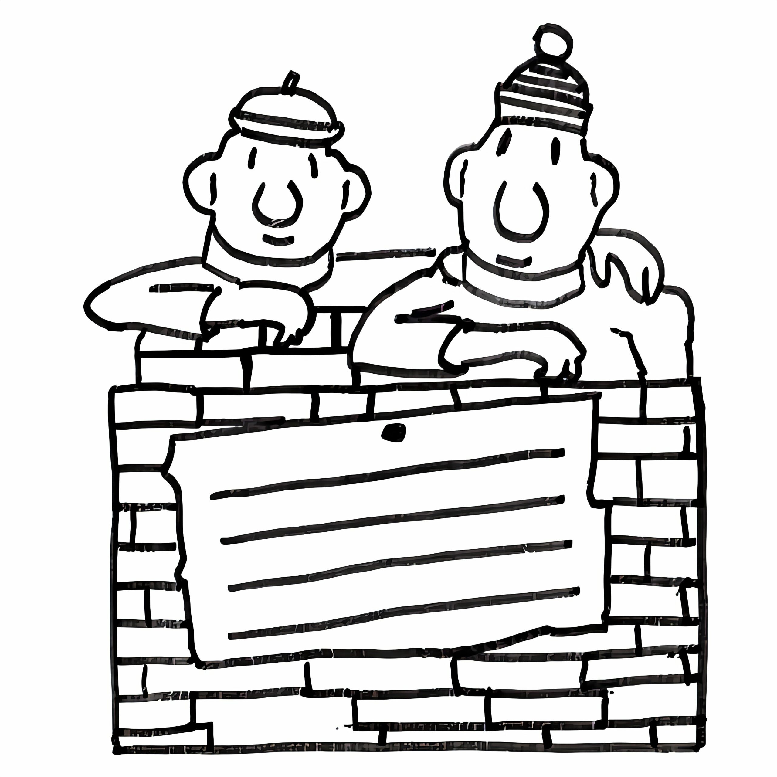 kleurplaat buurman en buurman verjaardag