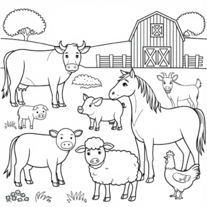 farmer coloring page