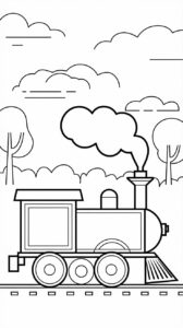 thomas the train coloring pages