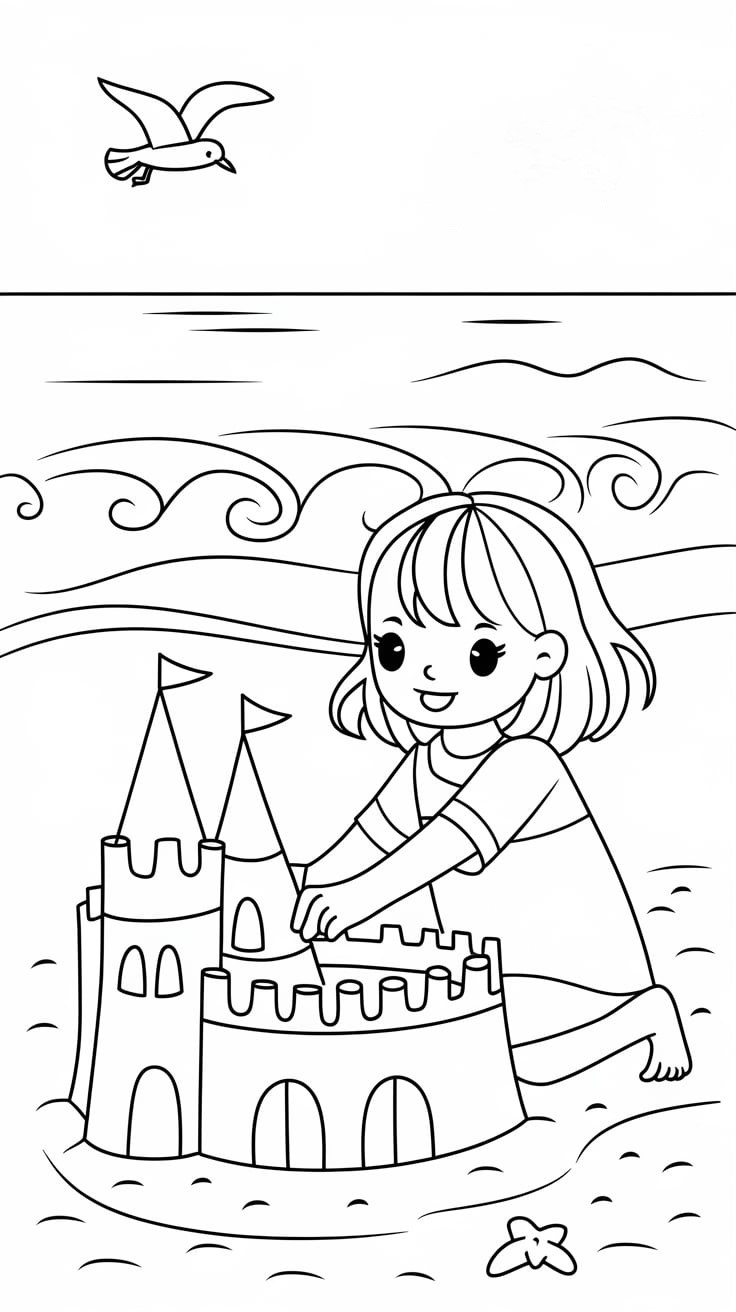 kleurplaat fijne vakantie